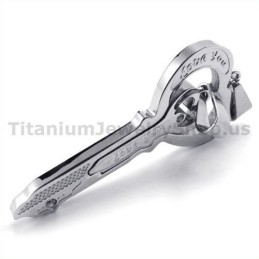 Liefde Titanium Lovers Sleutelhangers - Gratis Kettingen