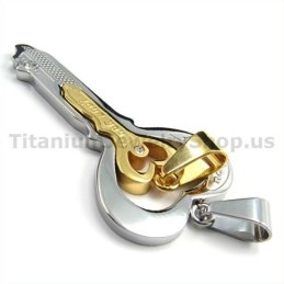 Gloden Titanium Lovers Sleutelhangers - Gratis Kettingen