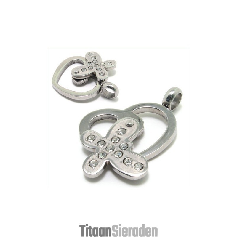 Modegeschenk Hartvormige Titanium Diamanten Kettinghanger