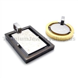 Titanium Lovers Hangers Voor Hem & Haar - Gratis Kettingen