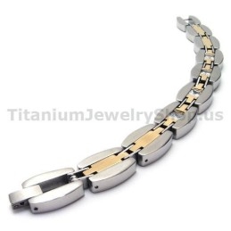 Heren Titanium Armband Met Diamanten