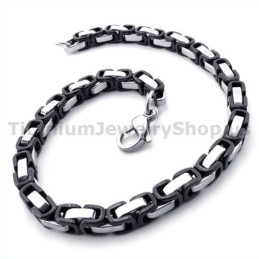 Heren Zwarte Titanium Armband