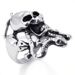 Slangenschedel Titanium Ring