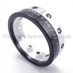 Zwarte Titanium Ring
