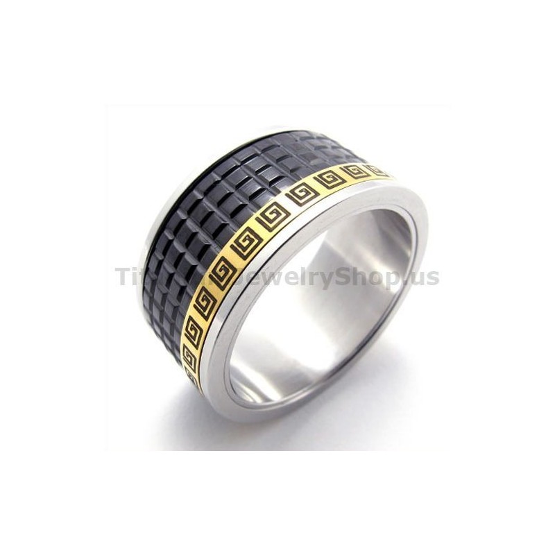Zwarte Titanium Ring Zwarte Titanium Ring