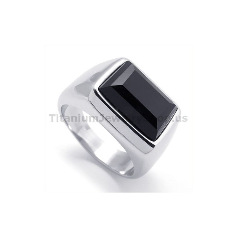 Titanium Ring Met Zirkoon Titanium Ring Met Zirkoon