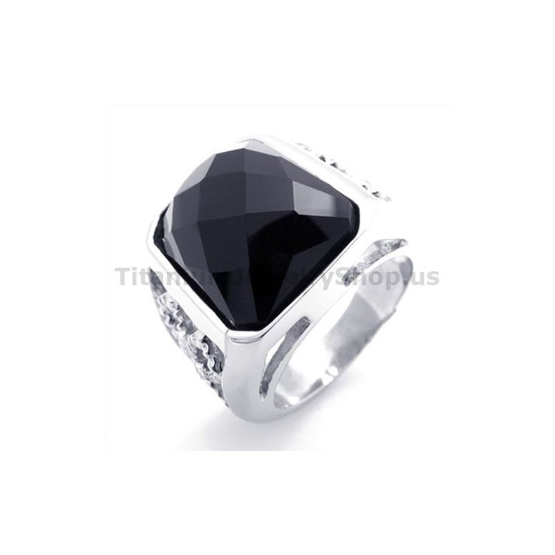 Titanium Ring Met Zirkoon Titanium Ring Met Zirkoon