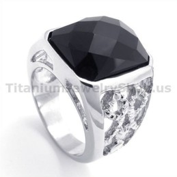 Titanium Ring Met Zirkoon