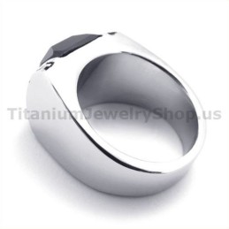 Titanium Ring Met Zirkoon