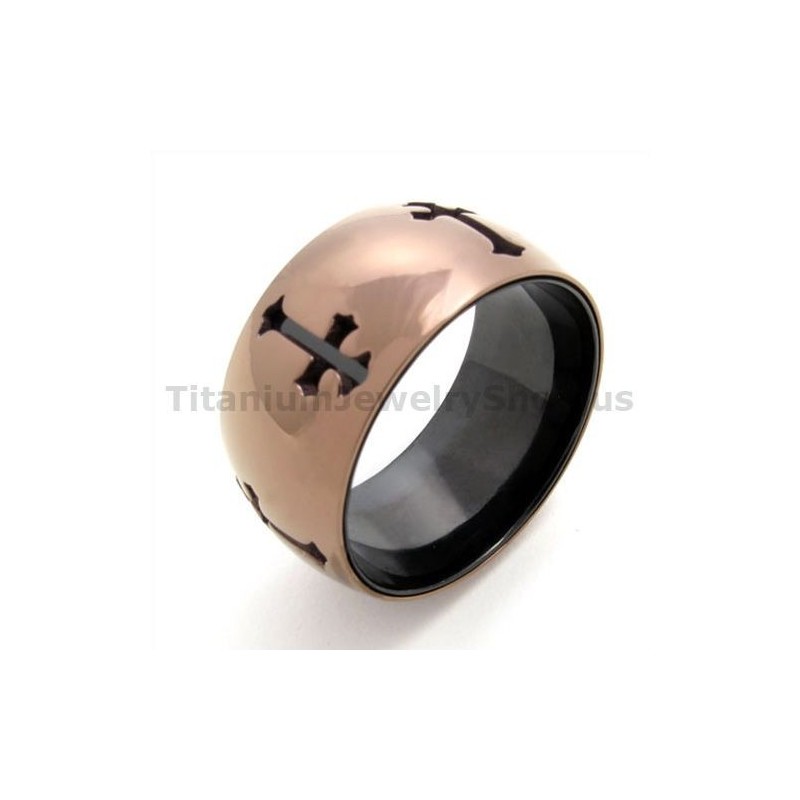 Klassieke Kruis Titanium Ring Klassieke Kruis Titanium Ring