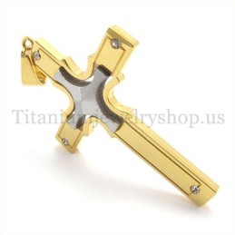 Ingebedde Zilveren Kleine Kruis Gouden Mode Titanium Kruis Hanger