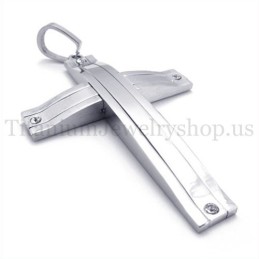 Zilveren Super Succinct Fashion Titanium Kruis Hanger