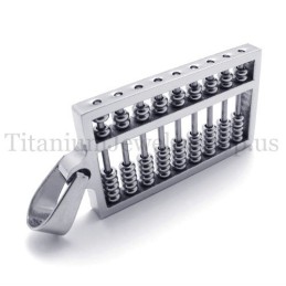 Zilveren Abacus Titanium Hanger