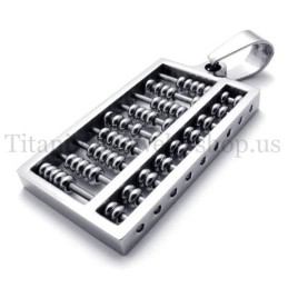 Zilveren Abacus Titanium Hanger