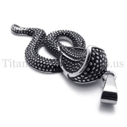 Zwarte Koningscobra Titanium Hanger