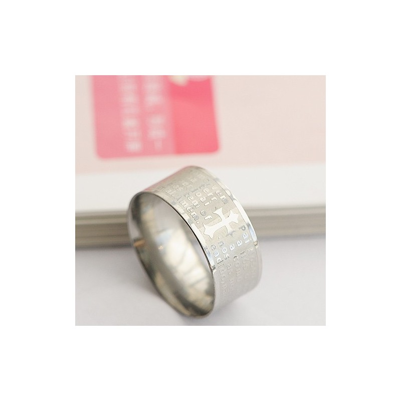 Bijbelman Titanium Ring Kruis Bijbelman Titanium Ring Kruis