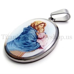 Madonna En Jezus Serie Titanium Hanger