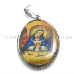 Madonna En Jezus Serie Titanium Hanger