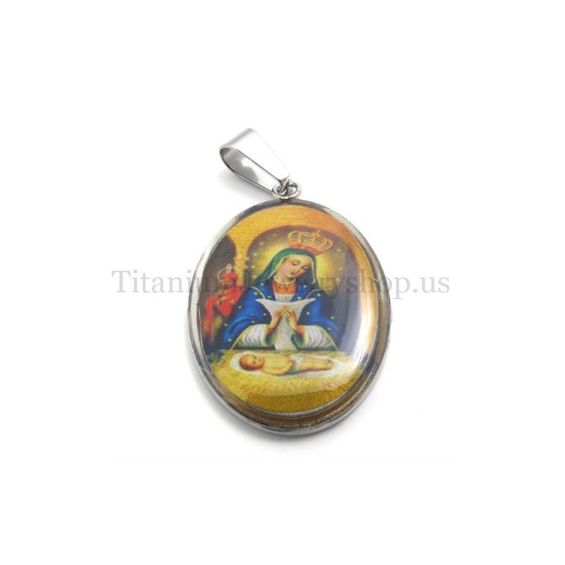 Madonna En Jezus Serie Titanium Hanger Madonna En Jezus Serie Titanium Hanger