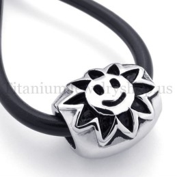 Ellipsvormige Titanium Hanger Met Zonnebloemvormige Gelukskraal