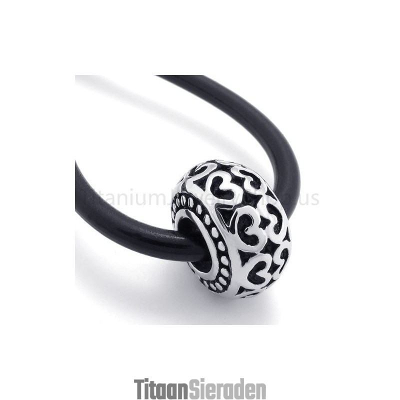 Nieuwe Klassieke Parel Gelukshanger Van Titanium