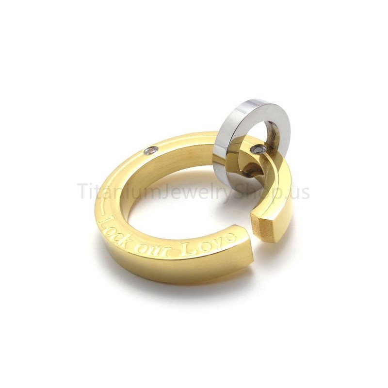 Nieuwe Breukring Gouden Titanium Hanger Nieuwe Breukring Gouden Titanium Hanger