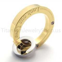 Nieuwe Breukring Gouden Titanium Hanger