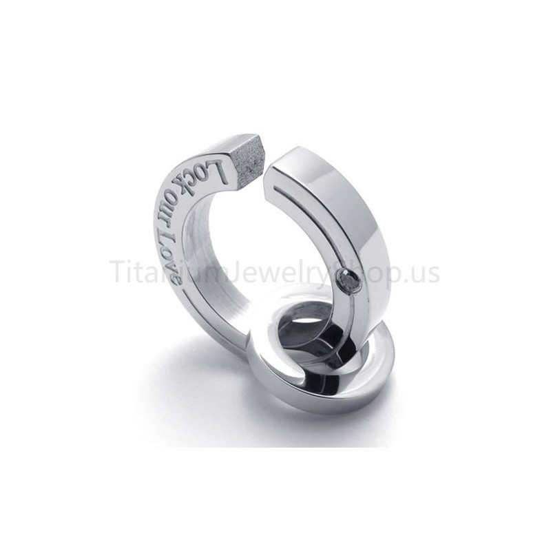 Nieuwe Breukring Zilverkleurige Titanium Hanger Nieuwe Breukring Zilverkleurige Titanium Hanger