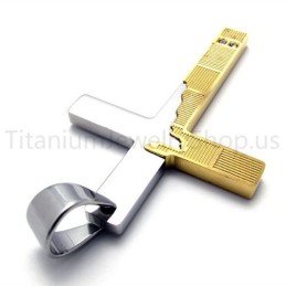 Nieuwe Duotone Torn Edges Cross Titanium Hanger