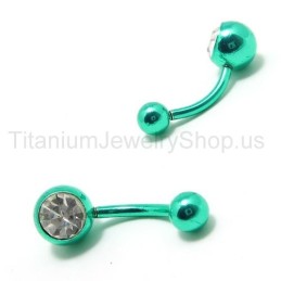 Mini Titanium Ingelegde Diamanten Oorbellen