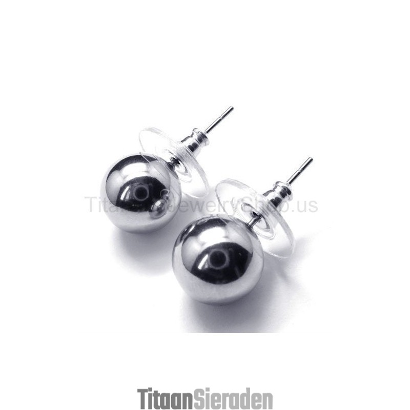Gepolijste Camera Titanium Oorbellen Gepolijste Camera Titanium Oorbellen