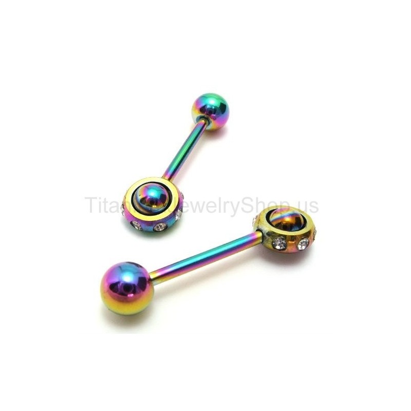 Kleur Magic Stick Titanium Diamanten Oorbellen Kleur Magic Stick Titanium Diamanten Oorbellen