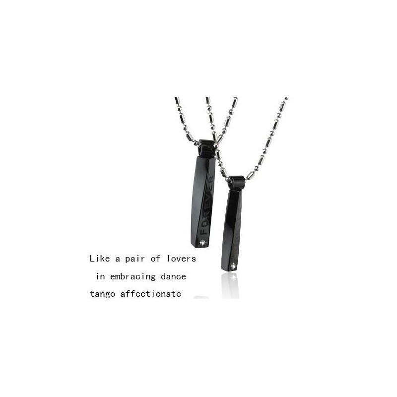 Pure Titanium Lover Couples Hanger Tango Aanhankelijk Pure Titanium Lover Couples Hanger Tango Aanhankelijk