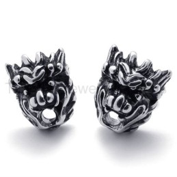 Retro Lion Cool Titanium Oorbellen
