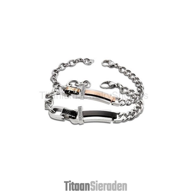 Liefde Voor Altijd Titanium Liefhebbers Armbanden Liefde Voor Altijd Titanium Liefhebbers Armbanden
