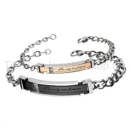 De Only One Forever Titanium Lovers Armbanden