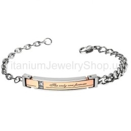De Only One Forever Titanium Lovers Armbanden