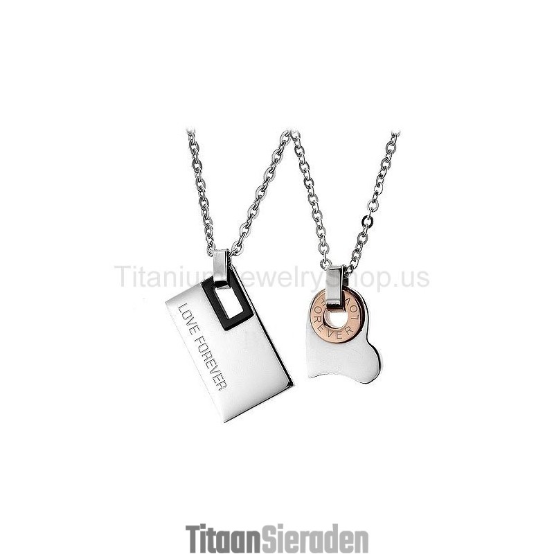 Liefde Voor Altijd Titanium Geliefden Hangers Liefde Voor Altijd Titanium Geliefden Hangers