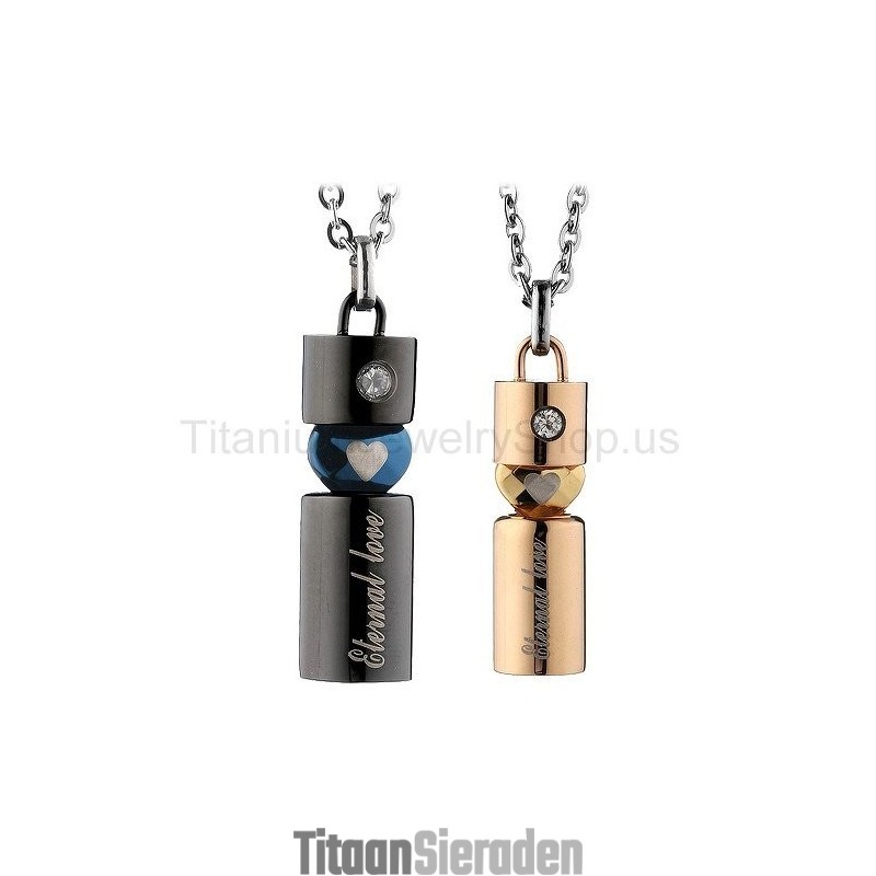 Eeuwige Liefde Titanium Lovers Hangers