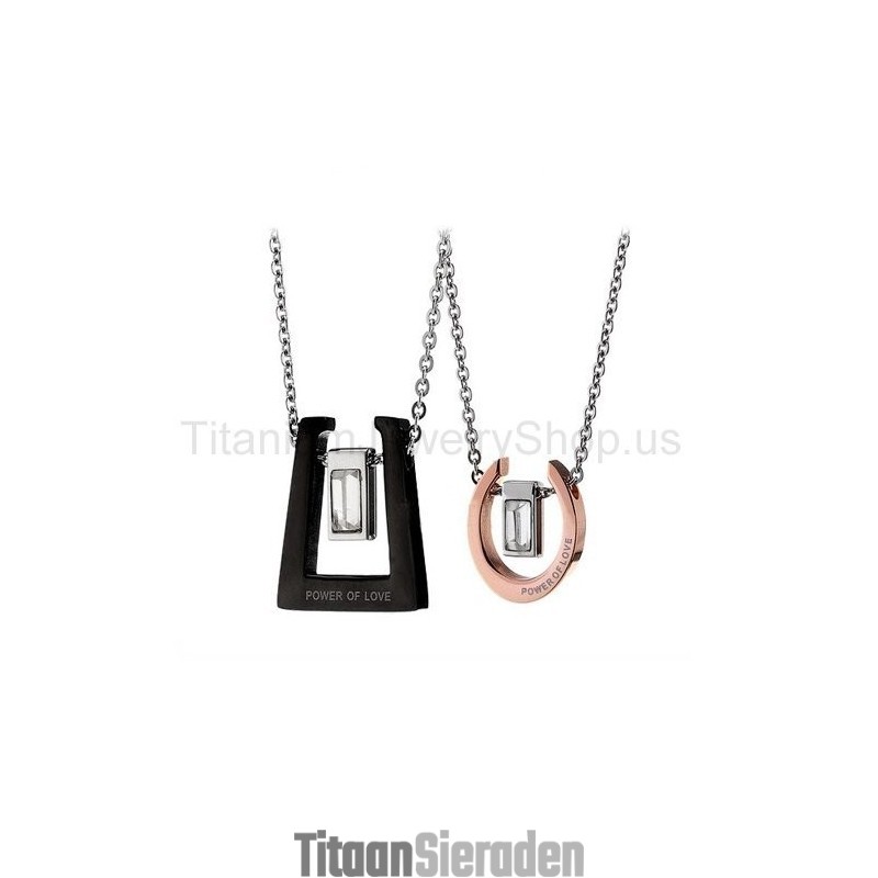 Power Of Love Titanium Lovers Hangers