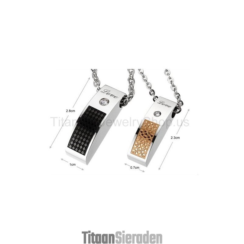 Liefde Titanium Lovers Hangers Liefde Titanium Lovers Hangers