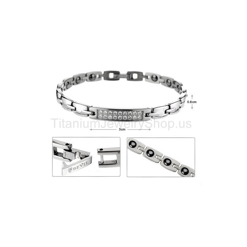 7 Inch Titanium Damesarmband 7 Inch Titanium Damesarmband