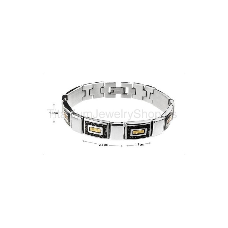 8,5 Inch Titanium Herenarmband 8,5 Inch Titanium Herenarmband