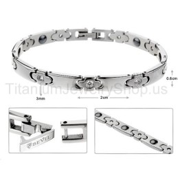 7 Inch Titanium Damesarmband