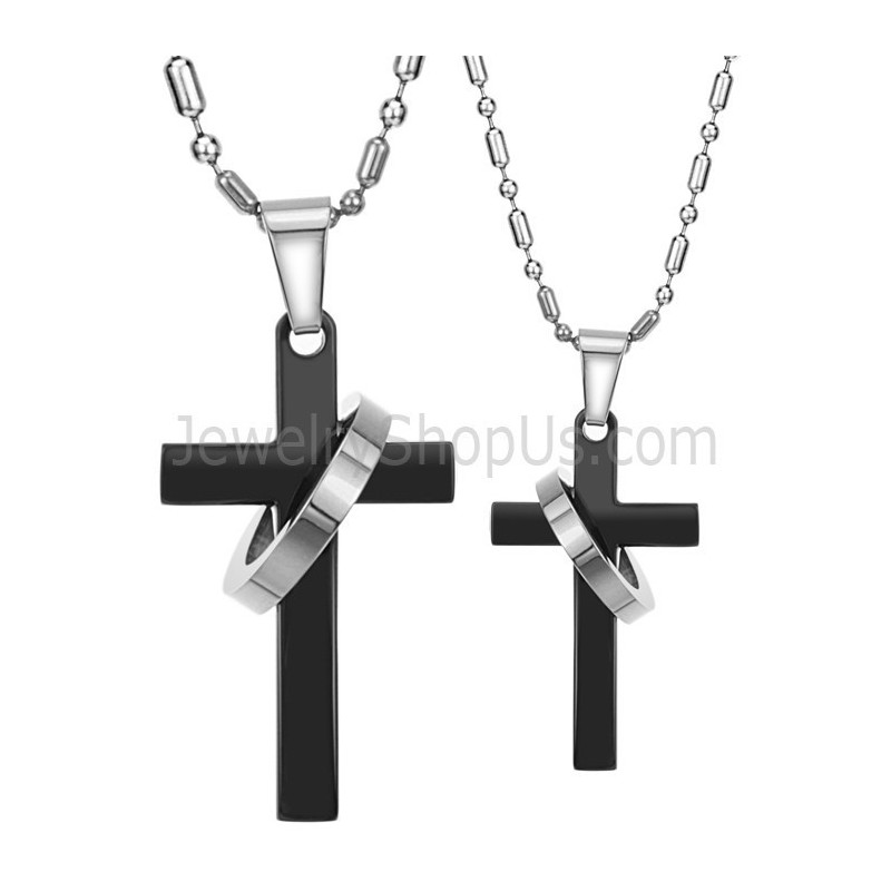Titanium Kruis Hangers Met Gratis Kettingen 136 Titanium Kruis Hangers Met Gratis Kettingen 136