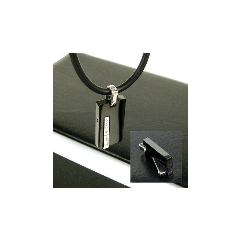 Man 'Only Love' Edelsteen-Zuiver Titanium Kettinghanger Man 'Only Love' Edelsteen-Zuiver Titanium Kettinghanger