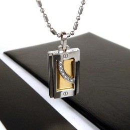 Man Hoogwaardige Edelsteen Puur Titanium Ketting Hanger