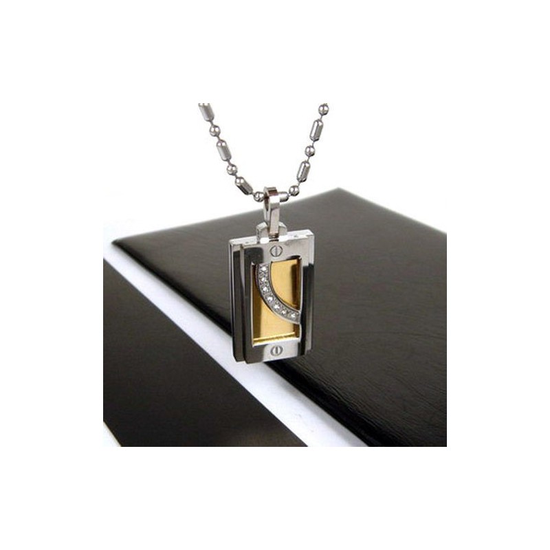 Man Hoogwaardige Edelsteen Puur Titanium Ketting Hanger Man Hoogwaardige Edelsteen Puur Titanium Ketting Hanger