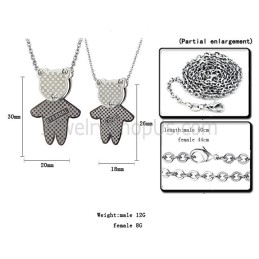 Titanium Beer "Eternal & Love" Lovers Hangers Met Gratis Kettingen C446