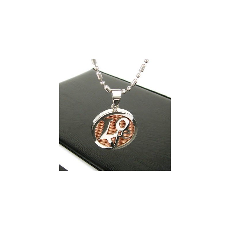 Sutra Man Rosegoud Liefde Pure Titanium Ketting Hanger Cadeau Sutra Man Rosegoud Liefde Pure Titanium Ketting Hanger Cadeau